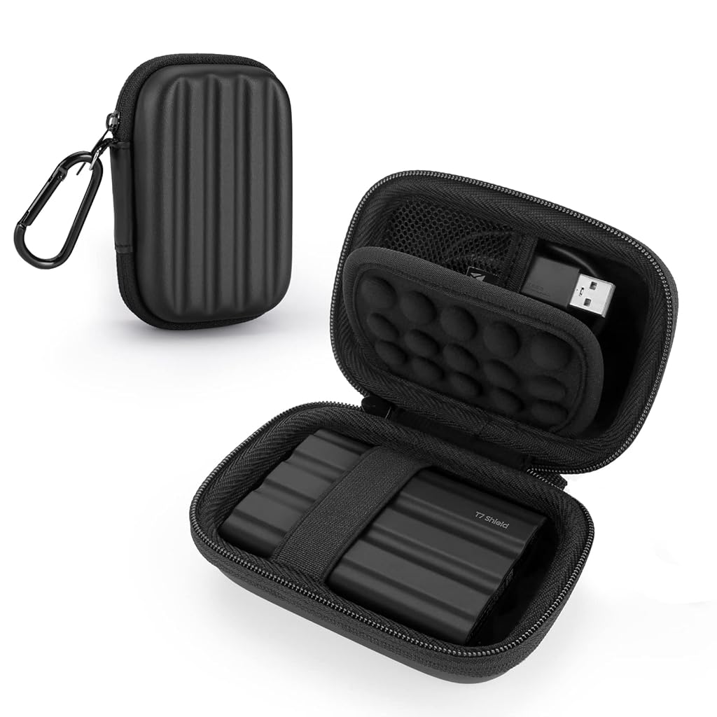 ZORBES® Case Compatible with Samsung T7 Shield/ T9 / T7 Touch Portable SSD USB 3.2 1TB ZORBES® Case Compatible with Samsung T7 Shield/ T9 / T7 Touch Portable SSD USB 3.2 1TB